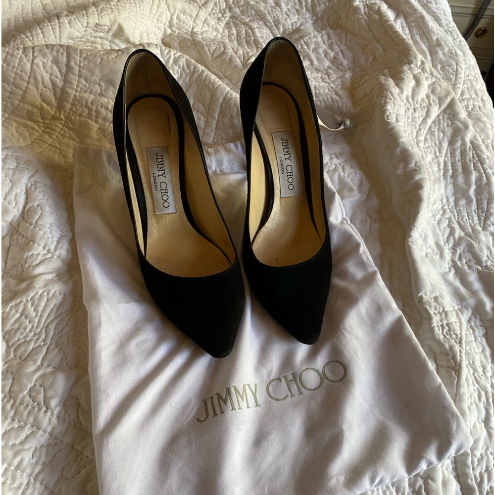 Jimmy Choo Romy 85 black suede 6.5